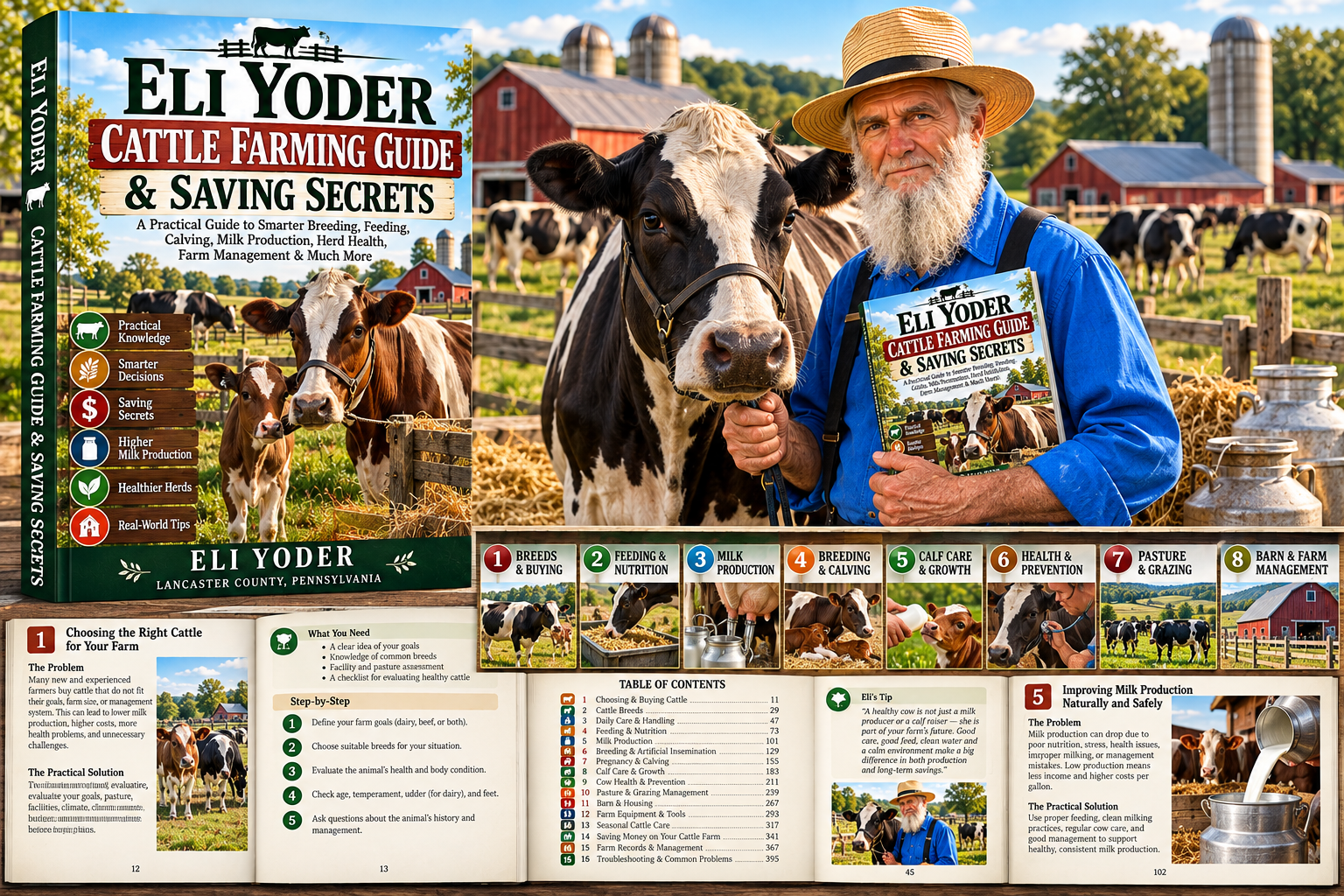 Eli Yoder Cattle Farming Guide & Saving Secrets promotional cover